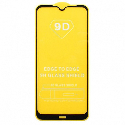 Защитное стекло на Xiaomi Redmi Note 8T, 9D, черный, X-CASE