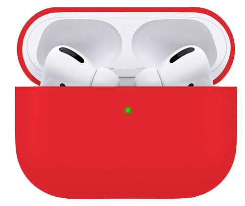 Чехол силиконовый для Airpods Pro/Pro 2, X-CASE, красный
