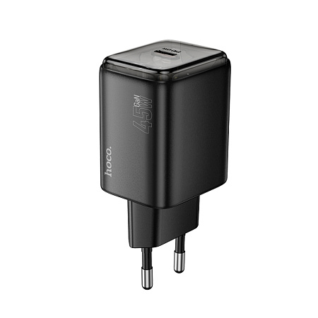 Сетевое зарядное устройство, 1 PD 45W (N54), HOCO, черный