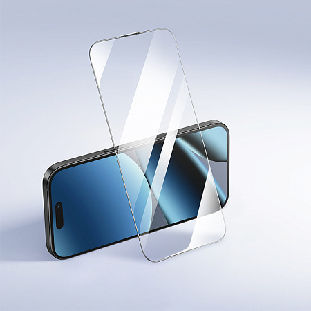 Защитное стекло для iPhone 16 Pro/17, G777, HOCO, anti-static, черное