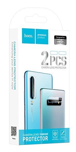 Защитное стекло на Samsung Galaxy S10/S10+(2PCS)(V11), Hoco,на заднюю камеру, прозрачное