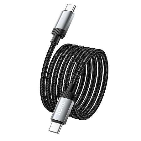 Кабель Type-C на Type-C, HOCO, X117, 1 метр, 60W, цвет черный