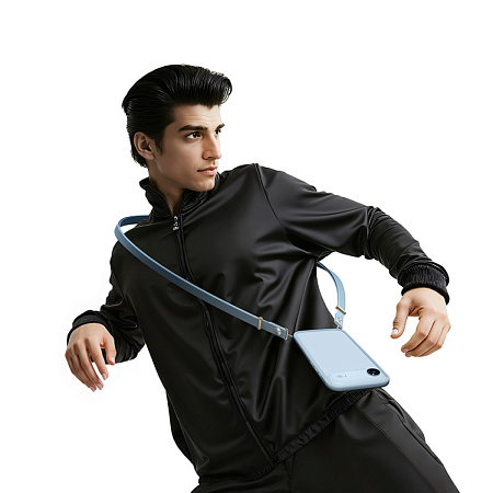 Шнурок для телефона универсальный, GH11, Hoco, стильный, цвет черный