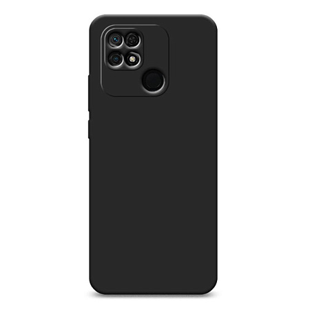 Чехол силиконовый для Xiaomi Redmi 10C/Poco C40, микс, X-CASE, черный