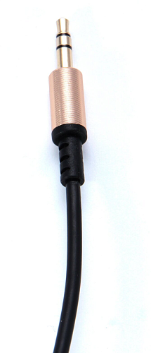 AUX Audio кабель 3,5 мм, UPA02, HOCO, черный, угловой