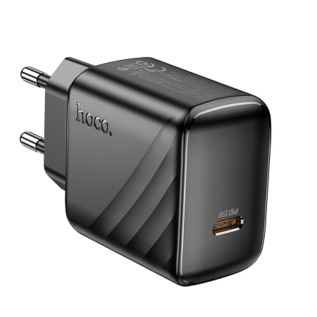 Сетевое зарядное устройство, 1 PD 25W (CS24A), HOCO, черный
