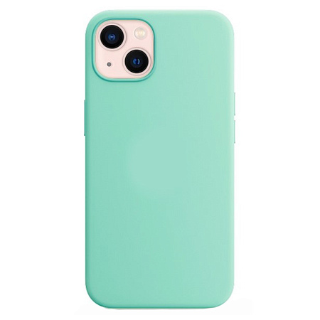Чехол-накладка для iPhone 14, Silicon Case, без лого, бирюзовый