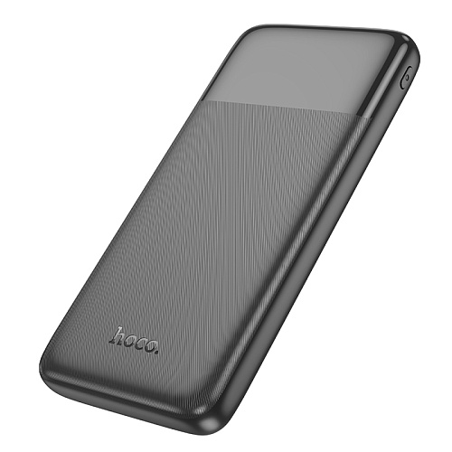 Универсальный Доп. Аккумулятор 10000mAh, J121, HOCO, выход: 2 USB (22.5W)+1 PD (20W) с дисплеем, черный
