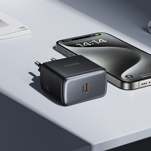 Сетевое зарядное устройство, 1 PD 65W (C159A), HOCO, цвет черный