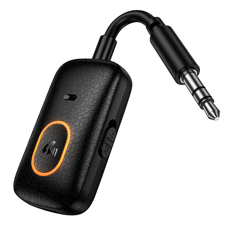 Bluetooth Receiver/transmitter в AUX, E151, HOCO, черный