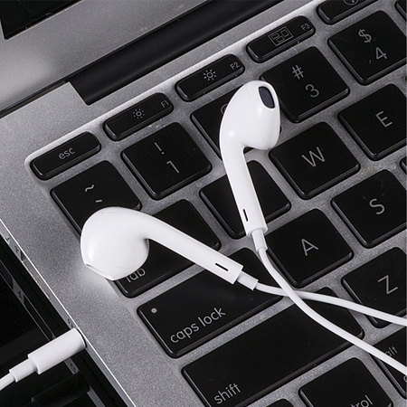 Проводные наушники M1 Metal Universal Earphone, HOCO, белые