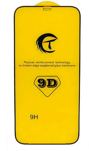Защитное стекло на iPhone 12 Pro Max (6.7), 9D, черное, X-CASE