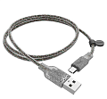 USB Кабель Micro, HOCO, U73, силиконовый, черный