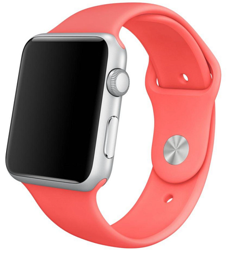 Ремешок на руку для Apple Watch 38/40/41 мм, Silicon, розовый