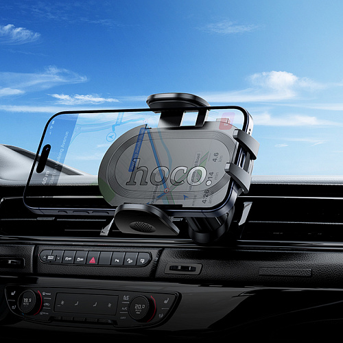 Держатель автомобильный на решетку, H53, HOCO, ультра тонкий, черный Держатель автомобильный на решетку, H53, HOCO, ультра тонкий, черный