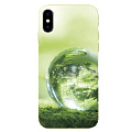 Чехол силиконовый для iPhone X/XS, HOCO, с дизайном зеленый шар
