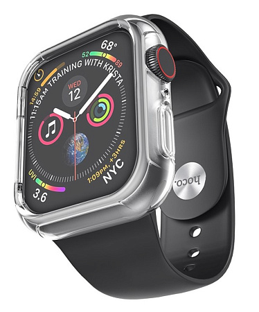 Чехол силиконовый c ремешком для Apple Watch 38/40 (Apple Watch Series 1/2/3/4), WB09, HOCO