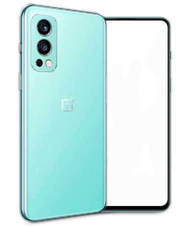 Чехол силиконовый для OnePlus Nord 2 (5G), с защитой камеры, X-CASE, прозрачный