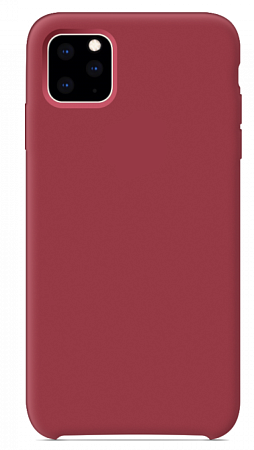Чехол - накладка для iPhone 11 Pro Max, Silicon Case, бордовый