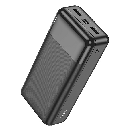 Универсальный Доп. Аккумулятор 30000mAh, J72B, HOCO, выход: 2 USB (5V/2.1A), черный