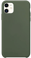 Чехол - накладка для iPhone 11, Silicon Case, сосновый лес