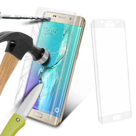 Защитное стекло на Samsung G928F, Galaxy S6 Edge Plus, с загибом, прозрачное, X-CASE