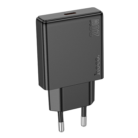 Сетевое зарядное устройство, 1 PD 20W (N37), HOCO, черный