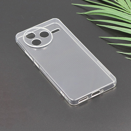 Чехол силиконовый для Xiaomi Poco F7 Pro (5G)/Redmi K80 (5G), с защитой камеры, X-CASE, прозрачный