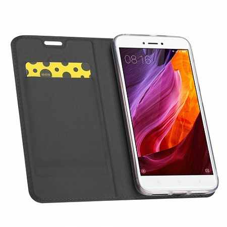 Чехол-книжка для Xiaomi Redmi 4X, DU DU, боковой, серый