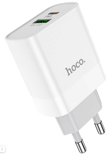   , 1 USB 3.0 QC+1 PD 20W (C80A), HOCO, Type-C to Lightning, 