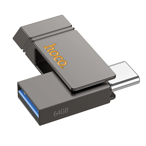 USB Flash Drive 64GB Smart Type-C 3.2 Gen 1 (UD14) 2 в 1 , скорость записи 60-100 МБ/С, скорость чтения 160-200МБ/С