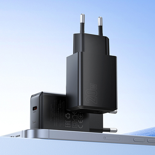 Сетевое зарядное устройство, 1 PD 20W (N68), HOCO, цвет черный
