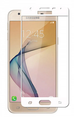 Защитное стекло на Samsung G530H, Galaxy Grand Prime/J2 Prime, Silk Screen 2.5D, белый, X-CASE
