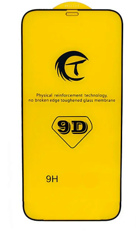 Защитное стекло на iPhone 12 Pro Max (6.7), 9D, черное, X-CASE