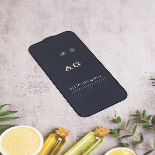 Защитное стекло на iPhone 17 Air, Anti-blue ray матовый, черный, X-CASE