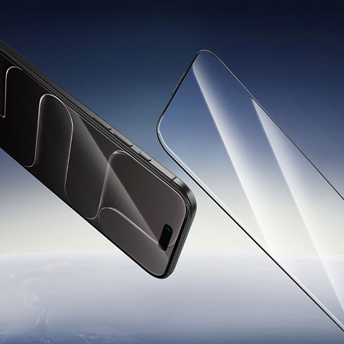 Защитное стекло для iPhone 17 Air, G16, HOCO, Guardian shield series full-screen 5D large arc tempered glass, черное