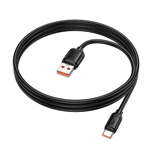 USB Кабель Type-C, HOCO, X115, 100W, 1 метр длина, цвет черный