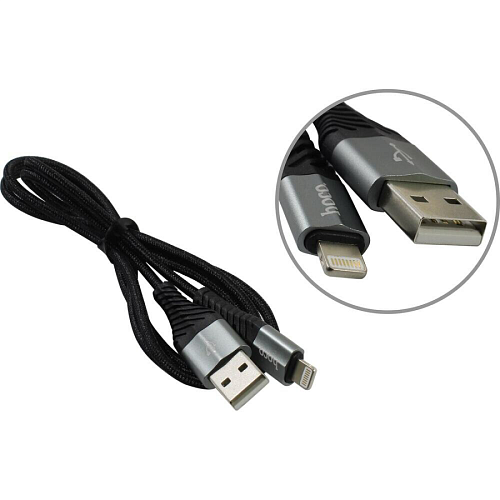 USB дата кабель Lightning, HOCO, X38, черный