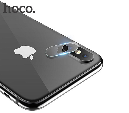 Защитное стекло на iPhone X/Xs/Xs Max (V11) 2в1, HOCO, на заднюю камеру
