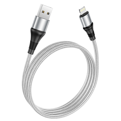 USB дата кабель Lightning, HOCO, X50, серый