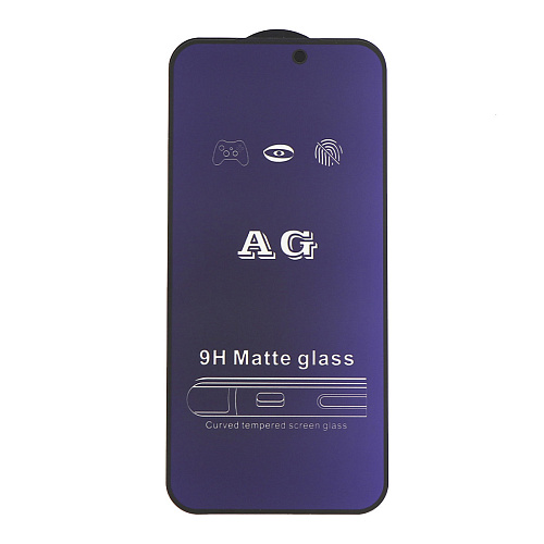 Защитное стекло на iPhone 17 Pro Max, Anti-blue ray матовый, черный, X-CASE
