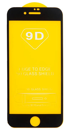 Защитное стекло на iPhone 7/8/SE (2020), 9D черное, X-CASE