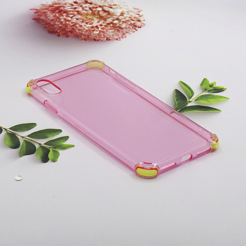 Чехол силиконовый для iPhone XS Max, HOCO, Ice Shield series, розовый