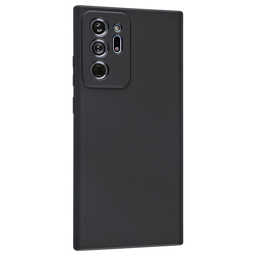 Чехол силиконовый для Samsung Galaxy Note 20 Ultra, с микрофиброй внутри, с защитой камеры, X-CASE, черный