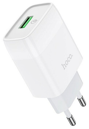 Сетевое зарядное устройство, 1 USB 3.0A (C72Q), HOCO, белый