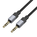 AUX Audio кабель 3,5 мм, UPA32, HOCO, длина 1 метр, цвет черный