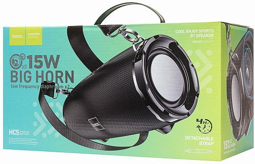 Колонка HC5 Cool Enjoy sports BT speaker, HOCO, черная