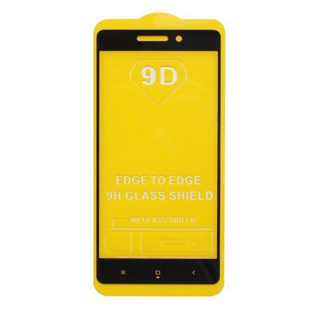 Защитное стекло на Xiaomi Redmi 4A, 9D, черный, X-CASE