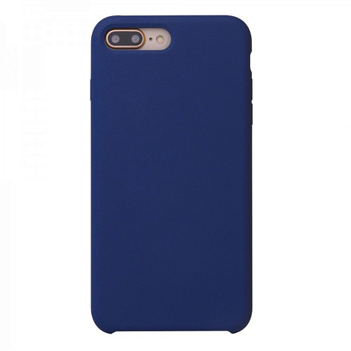 Чехол-накладка для iPhone 7 Plus/8 Plus, Silicon Case, темно-синий (9)