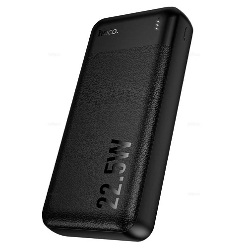 Универсальный Доп. Аккумулятор 20000mAh, J159A, HOCO, выход: 1 USB (22.5W), 1 PD (20W), черный